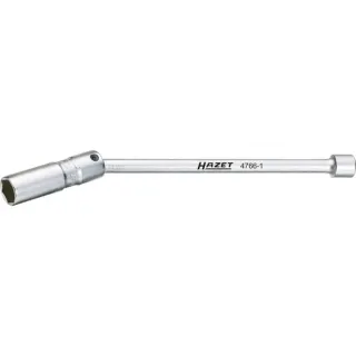 Hazet Zündkerzenschlüssel 4766-1, 16mm (5/8"), Steckschlüssel (3/8", mit Kronenfeder)