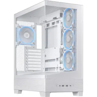 ASUS A31 PLUS TG ARGB , Tower-Gehäuse (weiß, Tempered Glass x 2)