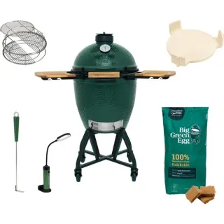 Big Green Egg Large Pro Paket PPLHD3, Holzkohlegrill (grün, Ø 46cm)