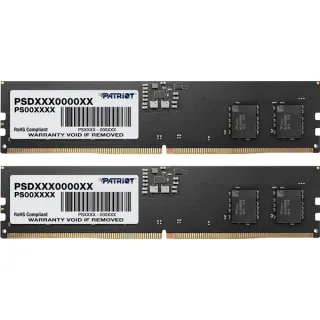 Patriot DIMM 32 GB DDR5-4800 (2x 16 GB) Dual-Kit, Arbeitsspeicher (schwarz, PSD532G4800K, Signature)