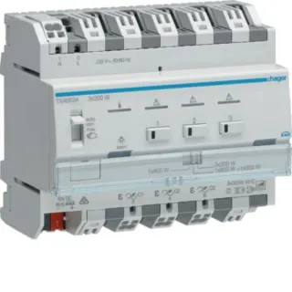 Hager Universal-Dimmaktor KNX easy 3-fach 3 x 300 Watt, Dimmer (Retail)