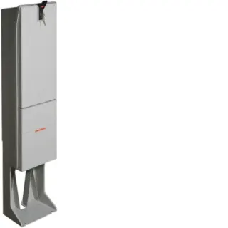 Hager Verteilersäule Baureihe 142 mit Montageplatte ZAL142P, Gehäuse (grau, Retail)