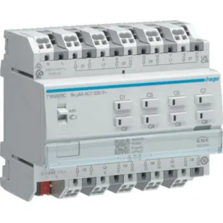 Hager Rollladen Jalousieaktor achtfach KNX 230 Volt (Retail)