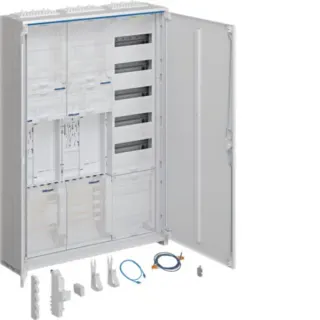 Hager Komplettschrank universal Zählerplatz 2 Zählerplätze Aufputz/Unterputz teilversenkt (weiß, Retail)