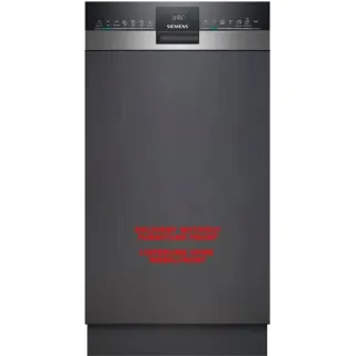 Siemens SR53HS74KE iQ300, Spülmaschine (edelstahl (gebürstet)/schwarz, 45 cm, Home Connect)