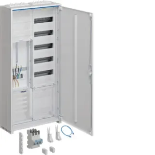 Hager Komplettschrank universal Zählerplatz einstöckig, 3-Punkt, Schutzart IP44 (weiß, Retail)