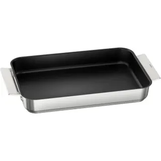 Siemens Pro Induction Flex Pfanne HZ9FF010 (edelstahl/schwarz, groß, 45 x 26cm)