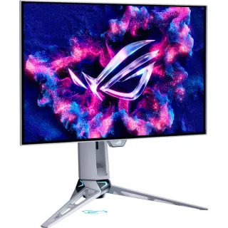 ASUS ROG Swift OLED PG27AQWP-W, Gaming-Monitor (67.3 cm (26.5 Zoll), silber/transparent, QHD, USB-Hub, Dual-Mode, 540Hz Panel)