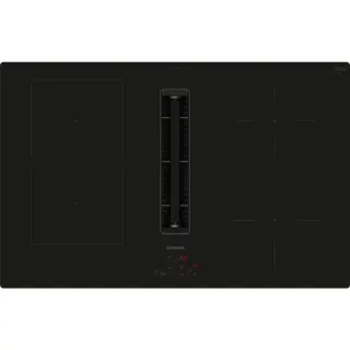 Siemens ED811BS16E iQ300, Autarkes Kochfeld (schwarz, 80 cm, mit integriertem Dunstabzug)