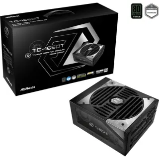 ASRock Taichi TC-1650T, PC-Netzteil (schwarz, 2x 12-Pin High Power GPU, 8x PCIe, Kabelmanagement, 1650 Watt)