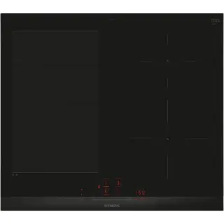 Siemens EX675HEC1E iQ700, Autarkes Kochfeld (schwarz/edelstahl, 60 cm, Home Connect)