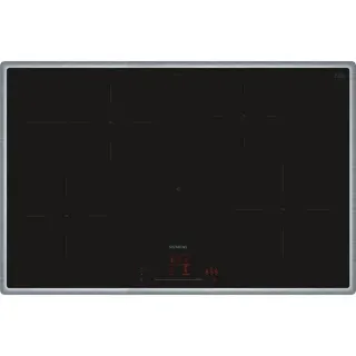 Siemens EH845HFB1E iQ300, Autarkes Kochfeld (schwarz/edelstahl, 80 cm, Home Connect)
