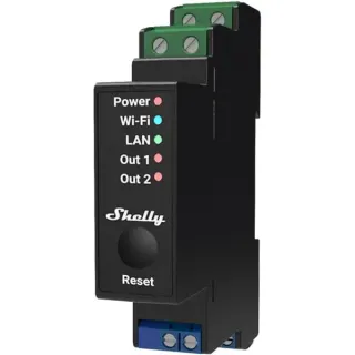 Shelly Pro 2PM, Relais (2 Kanäle)