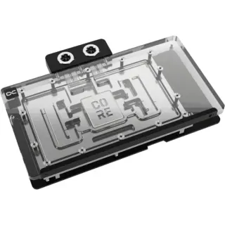Alphacool Core Geforce RTX 5090 Gaming + Windforce, Wasserkühlung (transparent/silber, mit Backplate)