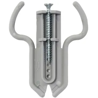 fischer Gehörnklammer (grau, 20 Stück, für Rehgehörne und Gamskrucken)