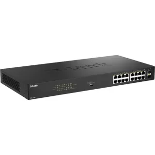 D-Link DGS-1018P, Switch (schwarz, 240W PoE Budget)