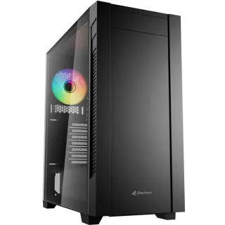 Sharkoon S25-W2 ARGB, Tower-Gehäuse (schwarz, Tempered Glass, Modell 2026)