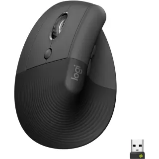 Logitech Lift, Maus (graphit/schwarz, für Linkshänder, Logi Bolt, Bluetooth, Windows/macOS/iPadOS)