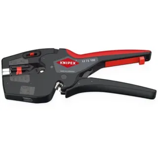 KNIPEX NexStrip Elektriker-Multiwerkzeug, Abisolier-Zange (schwarz/rot)
