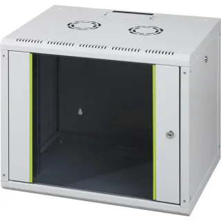 Digitus 483-mm-Wandschrank, 9 HE, IT-Schrank (hellgrau, 9 Höheneinheiten)