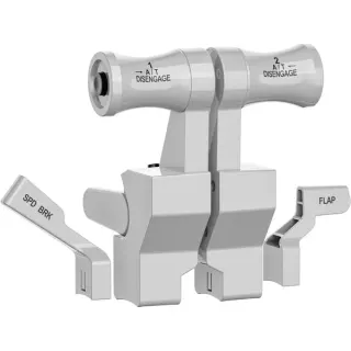 MOZA TQB Throttle Module - Boeing Stil, Schubhebel (silber)