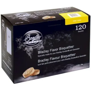 Bradley Erle Bisquetten, 120 Stück, Räucherholz (für Bradley Smoker)