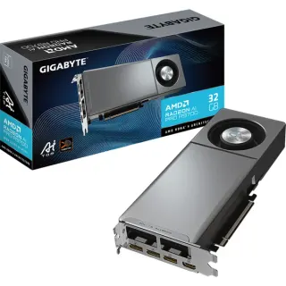 GIGABYTE Radeon™ AI PRO R9700 AI TOP 32GB , Grafikkarte (schwarz)