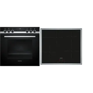 Siemens EQ522IB01, Herdset (schwarz/silber)