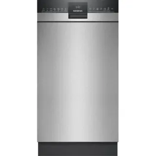 Siemens SR43ES25ME iQ300, Spülmaschine (edelstahl (gebürstet)/schwarz, 45 cm, Home Connect)