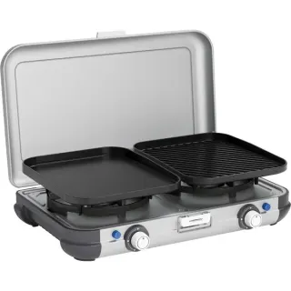 Campingaz Camping Kitchen 2 Grill & Go CV, Gaskocher (grau/schwarz, 2x 2kW)