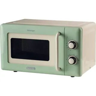 Ariete Vintage Mikrowelle (creme/hellgrün, 20 Liter)