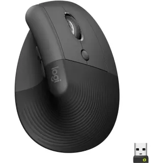 Logitech Lift, Maus (graphit/schwarz, für Rechtshänder, Logi Bolt, Bluetooth, Windows/macOS/iPadOS)