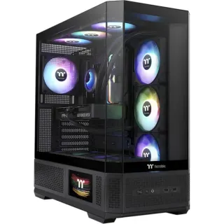 Thermaltake View 370 TG ARGB Black, Tower-Gehäuse (schwarz, Tempered Glass x 3)