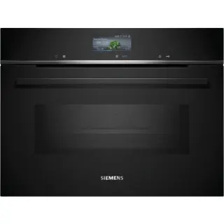 Siemens CM776GKB1 IQ700, Backofen (schwarz/edelstahl, mit Mikrowellenfunktion, 60 cm, Home Connect)