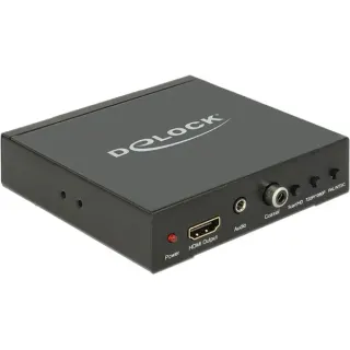 DeLOCK Konverter SCART/HDMI > HDMI mit Scaler (schwarz)
