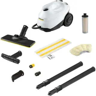 Kärcher SC 3 Easy Fix, Dampfreiniger (weiß/schwarz, 1.900 Watt, mit Bodenreinigungsdüse EasyFix)