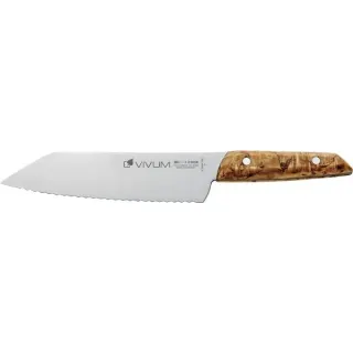 DICK VIVUM Allzweckmesser Wellenschliff, 18cm (holz)