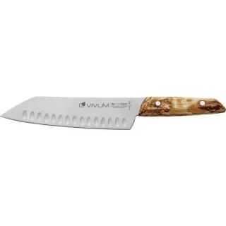 DICK VIVUM Santoku Kullenschliff, 18cm, Messer (holz)