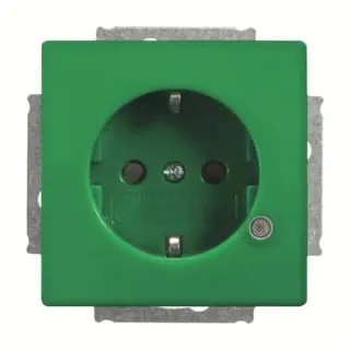 0 Schuko Steckdoseneinsatz 20 EUCBL-13-84-101 (grün, Retail)